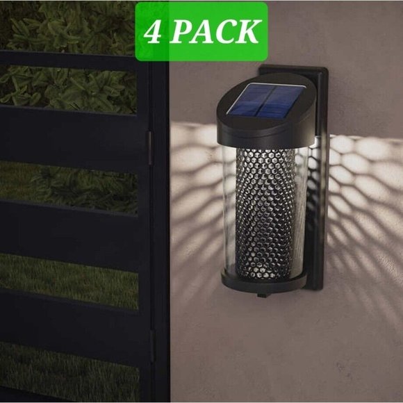 GTX Solar Post Accent Lights - 10 Lumen Wall Light & Rechargeable Battery 4-pack - Picture 1 of 4